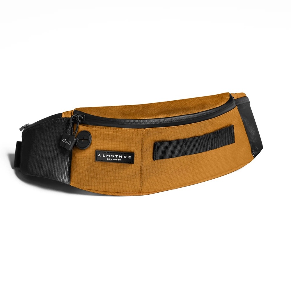 Almsthre San Diego California Gold Hip Fanny Wast Pack Bag